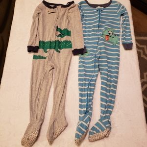 Set of 2 Carter's Boy 24m Footed Footie Pajamas